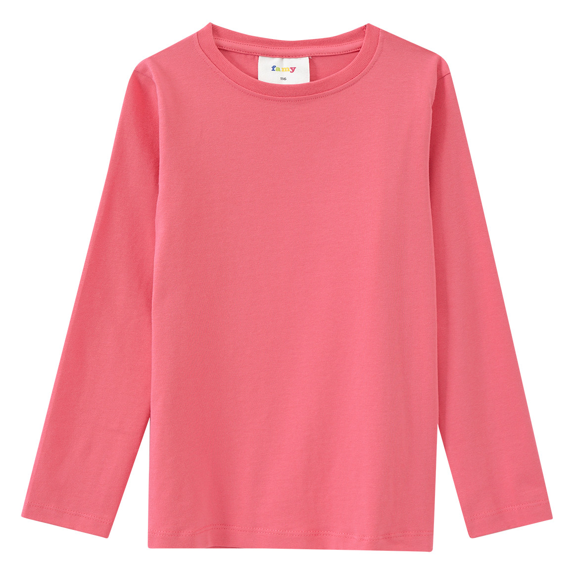 Famy 3 Mädchen Langarmshirts im Set hellblau / pink / dunkelblau