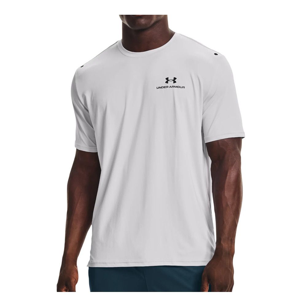 Under Armour UA RUSH ENERGY - Maillot Homme halo gray/black