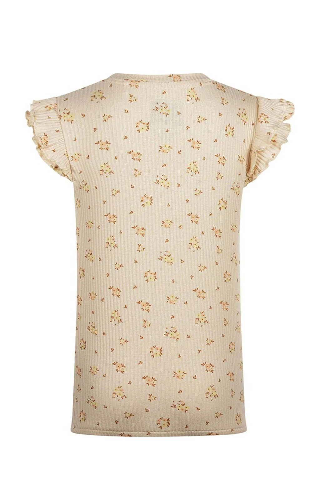 Koko Noko t-shirt beige rib gebreid