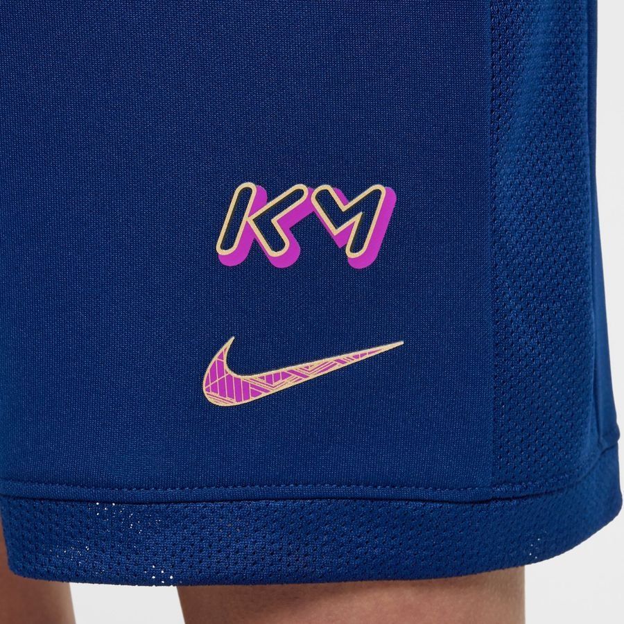 Nike Short d'Entraînement Dri-FIT Academy 25 Mbappé Personal Edition - Bleu/Doré Enfant