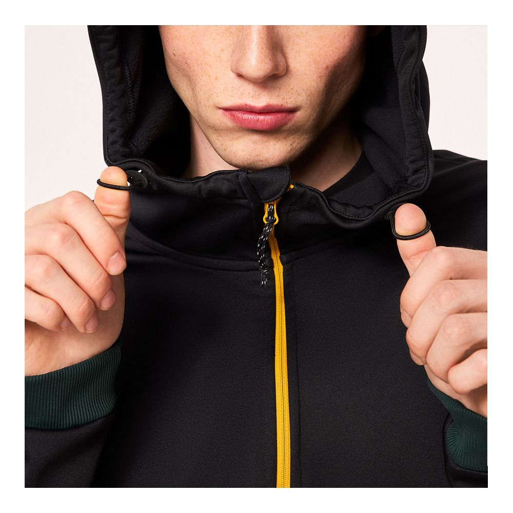 Oakley TNP NOSE GRAB SOFTSHELL - Veste Homme black/hunter green