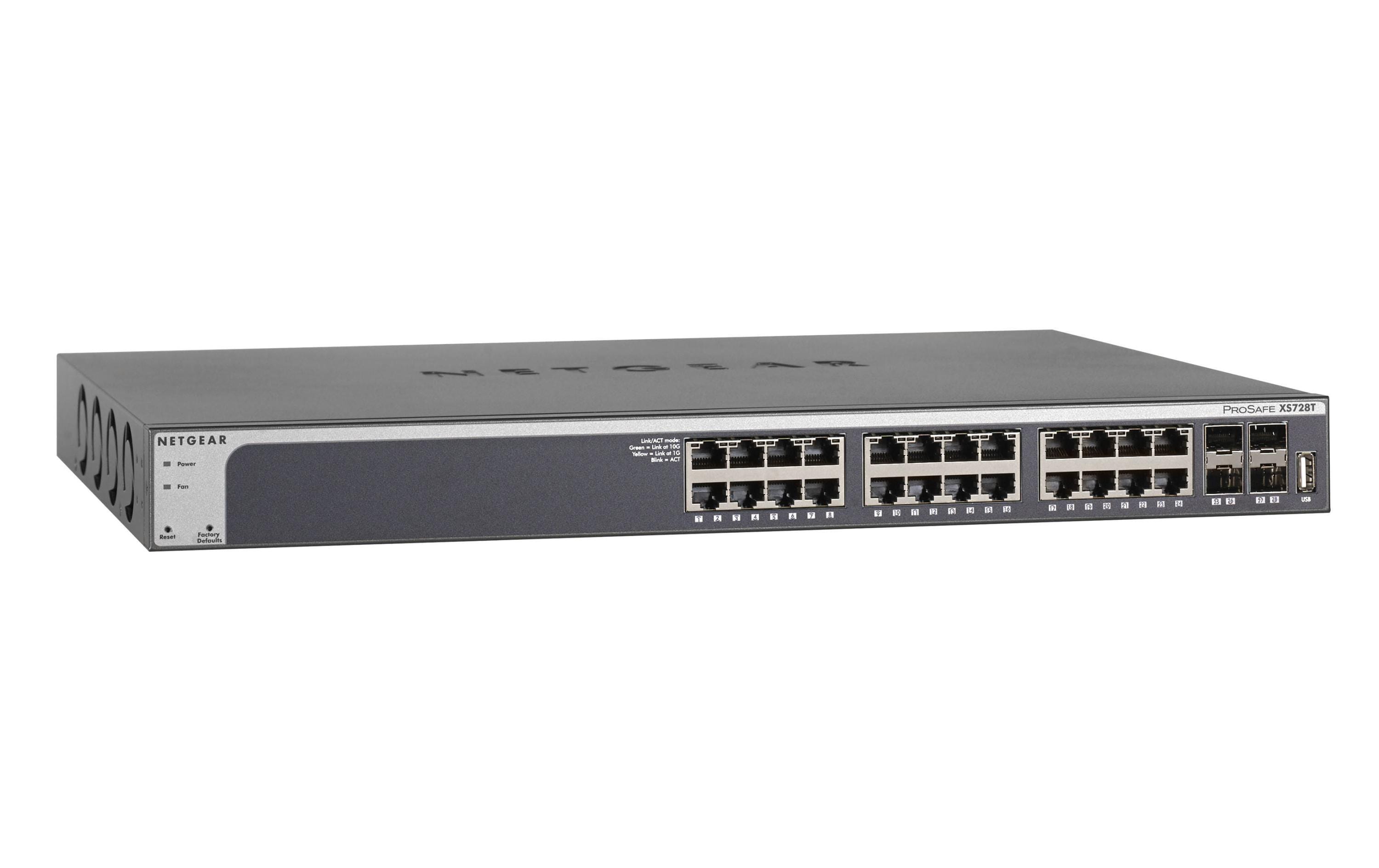 Switch XS728T 28 Port<br>10-Gigabit-Smart-Managed-Switch mit 28 Ports