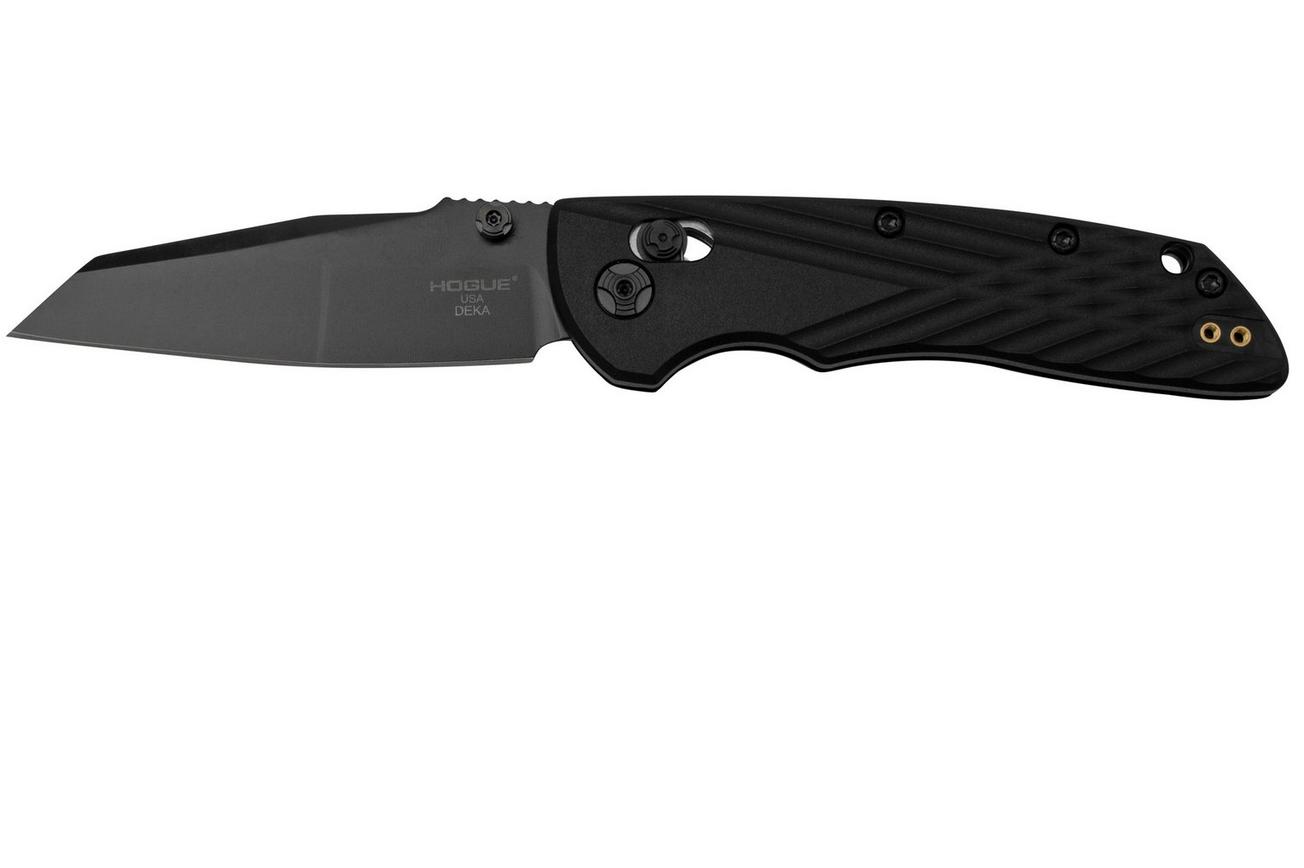 Hogue Deka 24366, All Black Polymer, Magnacut Wharncliffe, zakmes
