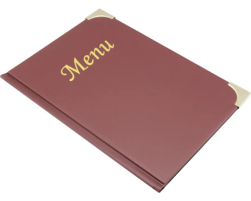 Menu Basic DIN A5 bordeauxrood