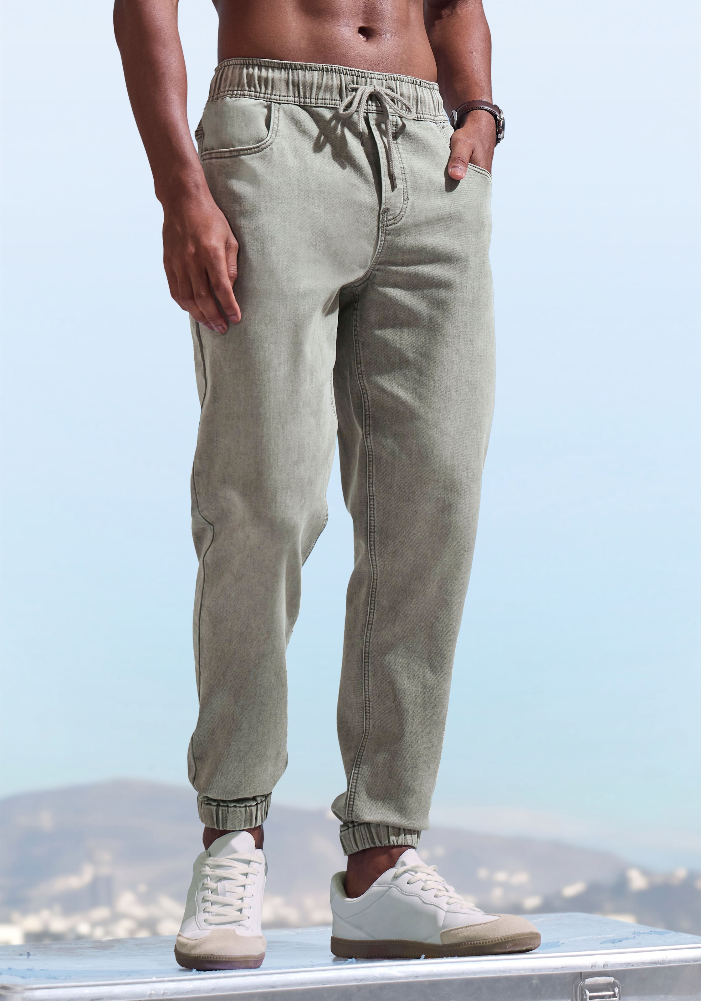 John Devin Jogger Pants »Jogg Pants«  Joggpants mit elastischem Bund aus weicher Stretch-Qualität