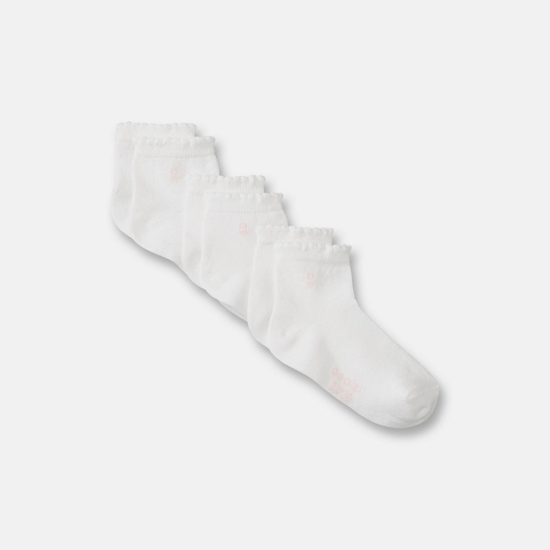 Socquettes blanches (lot de 3) bébé fille