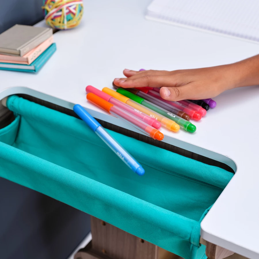 KidKraft® Verstellbarer Schreibtisch mit Stuhl Grow Together™“, aschgrau