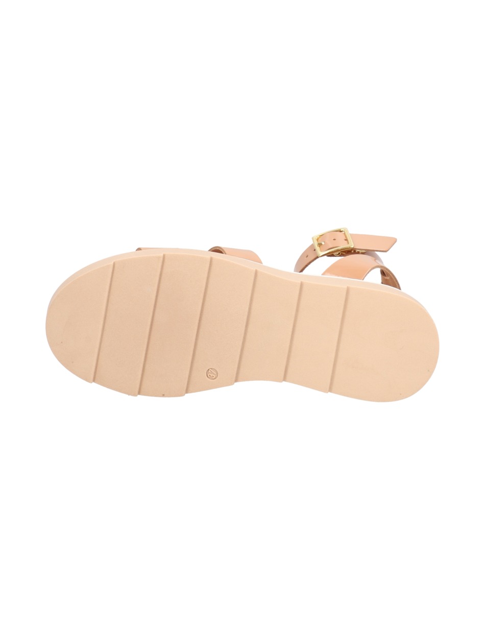 Lackleder Sandale