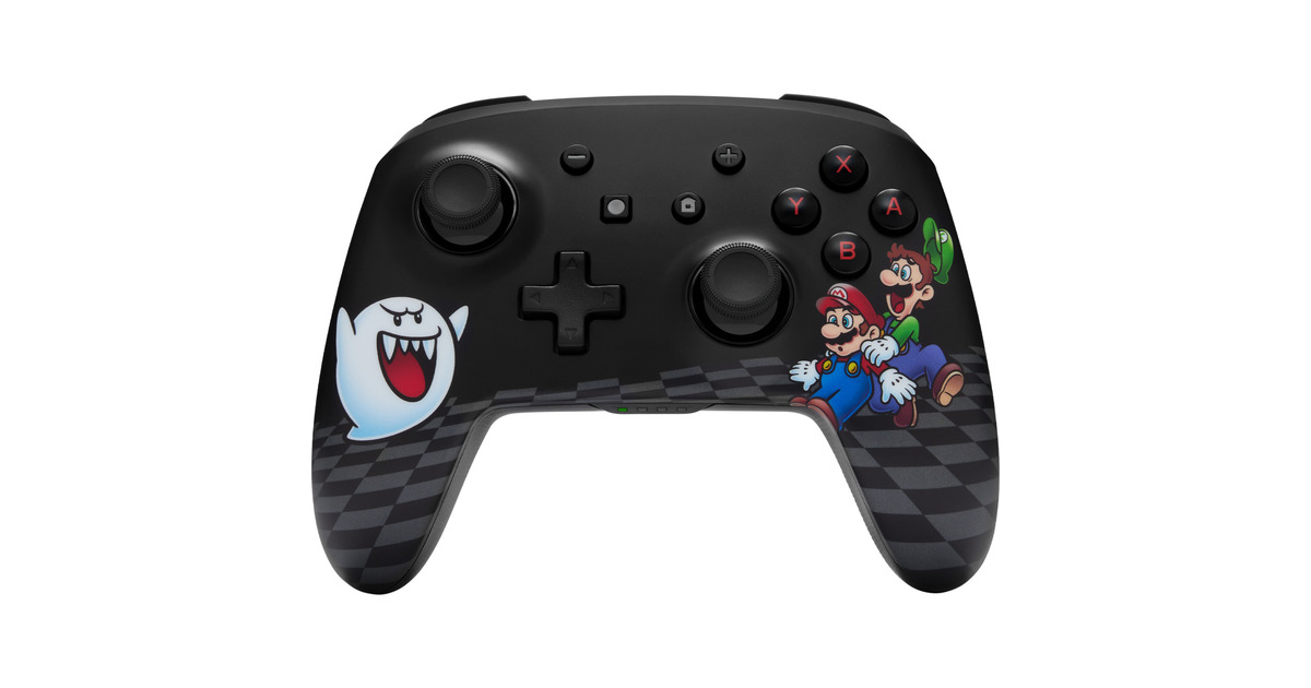 PowerAEnhanced Wireless Controller for Nintendo Switch with Lumectra - Mario Peek-A-Boo  (Zwart/wit)