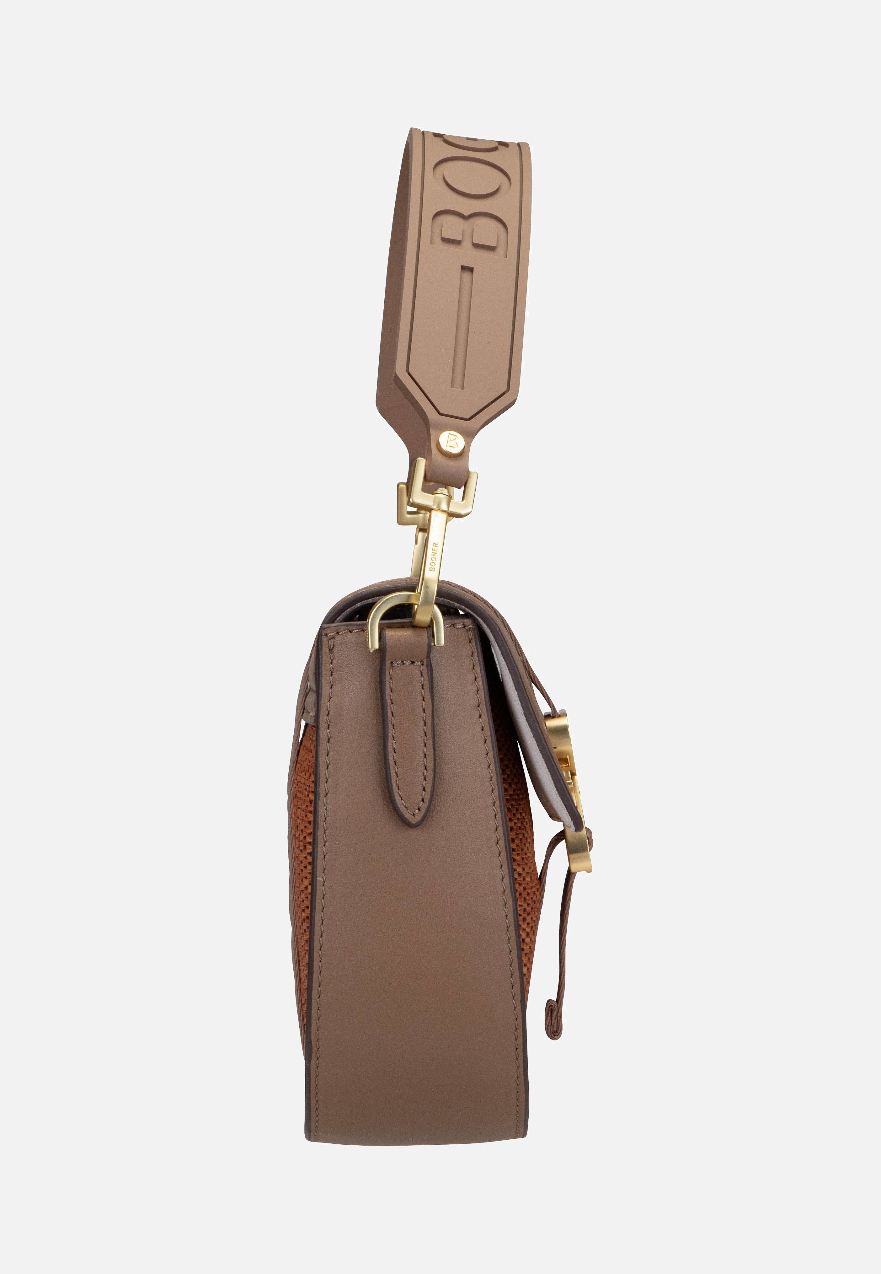 Zuoz Rafia Cassy SHF Portabella - Saddle Bag