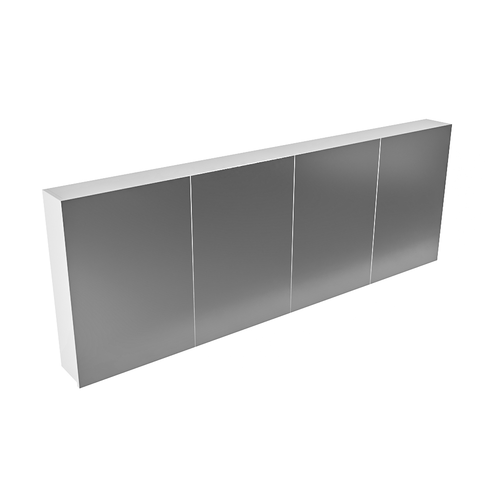 Mondiaz Cubb spiegelkast 200x70x16cm talc met 4 deuren