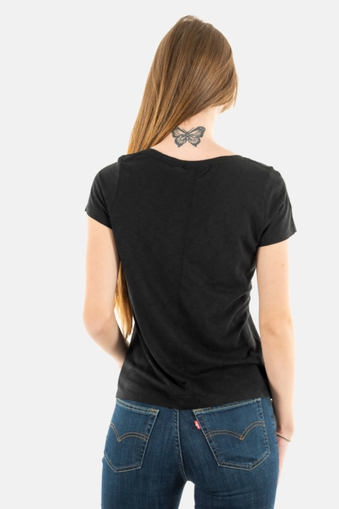 Tee shirt superdry scoop neck 02a black