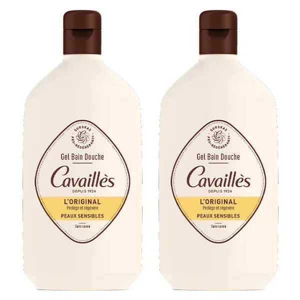Gel de Banho e Chuveiro Extra-Rico Rogé Cavaillès Active, Pacote com 2 x 400ml