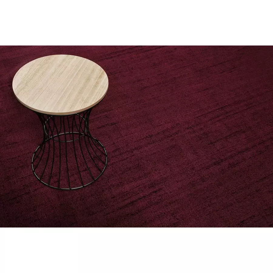 Esprit Kurzflorteppich Gil bordeaux rot