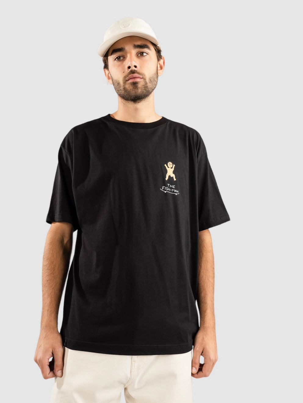 The Fish-Man Babies Climbing T-Shirt black