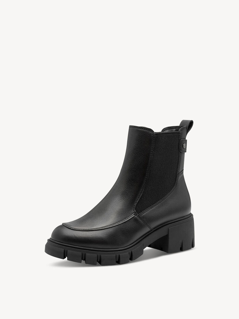 Leren Chelseaboot - zwart