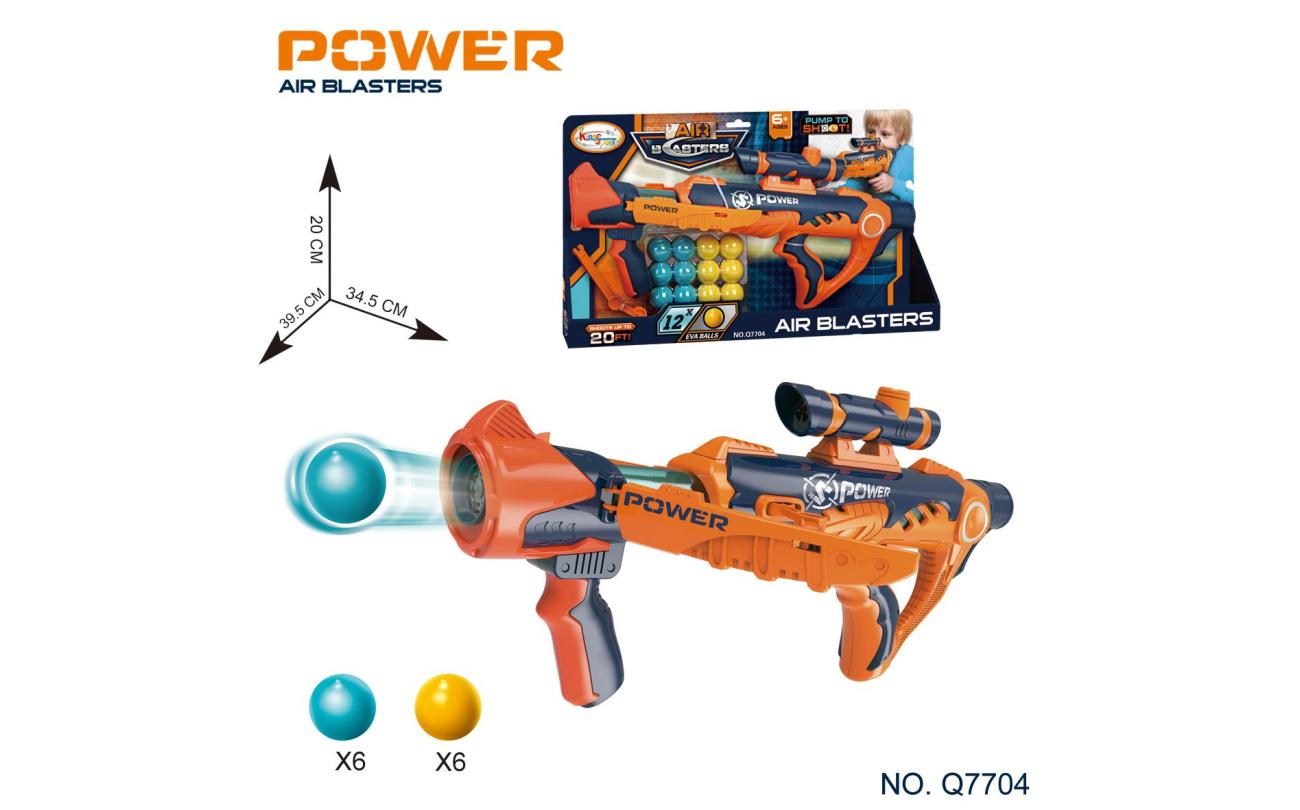 Air Blasters Kruisboogballenblaster met 12 EVA ballen