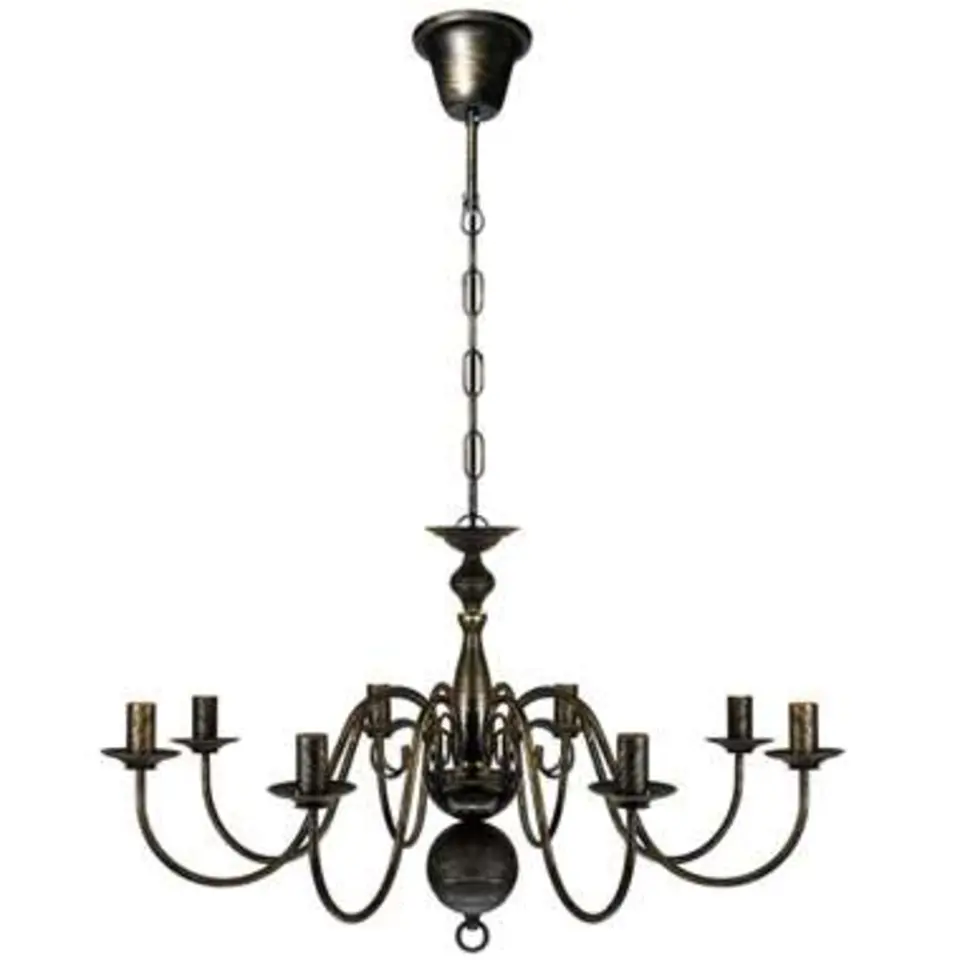 vidaXL - Plafondlamp - Zwart - Metaal - 80 x 45 cm