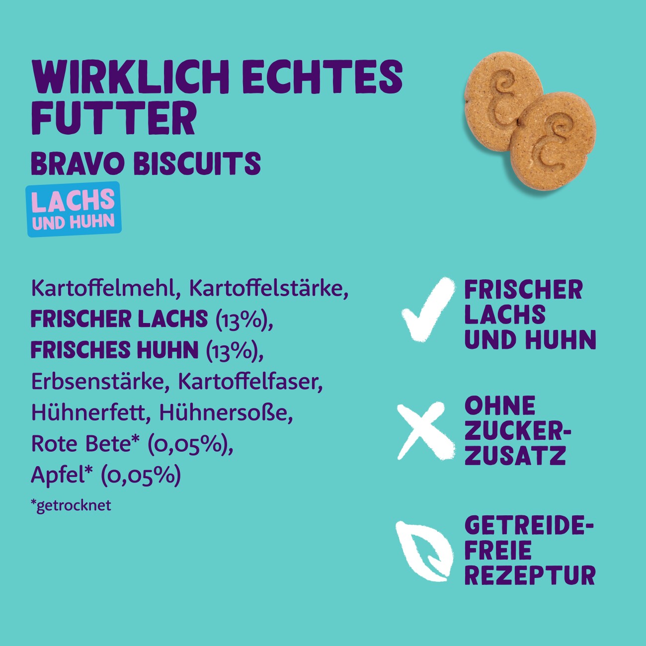 Edgard & Cooper Biscuits Lachs und Huhn 400 g