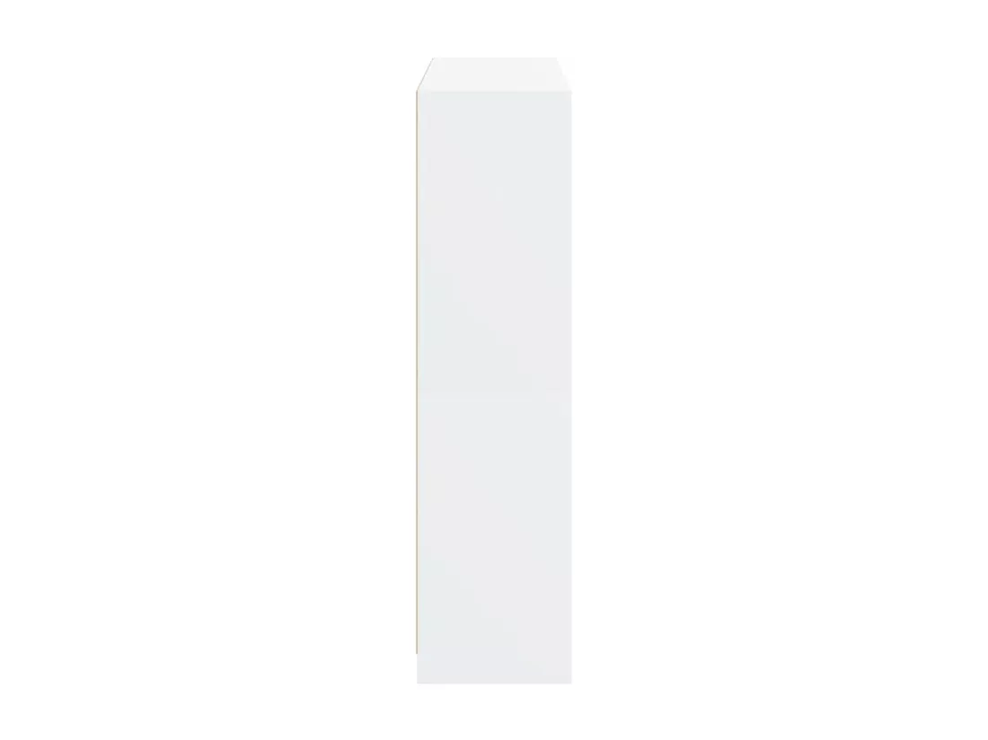 Bibliothèque avec portes blanc 136x37x142 cm bois d'ingénierie