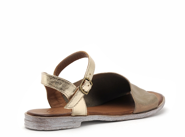 Lune et l autre nu pieds plats femme sandra kaki