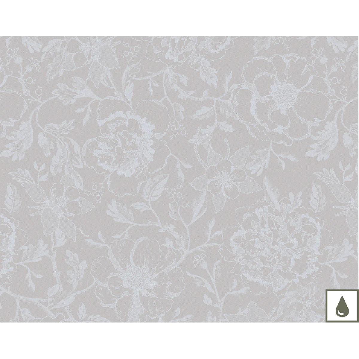 Set enduit imperméable pur coton beige 40X50 Garnier Thiebaut