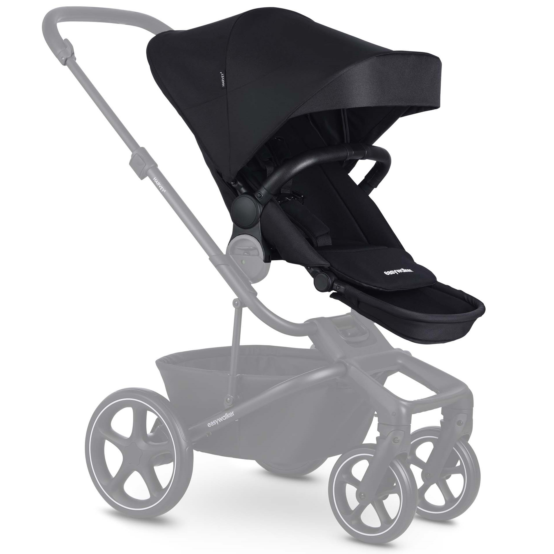 Easywalker Harvey5 2e zit Midnight Black - zitjes - Prénatal