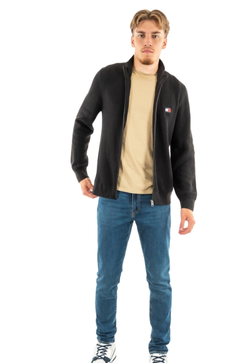 Sweat tommy jeans slim xs badge bds black