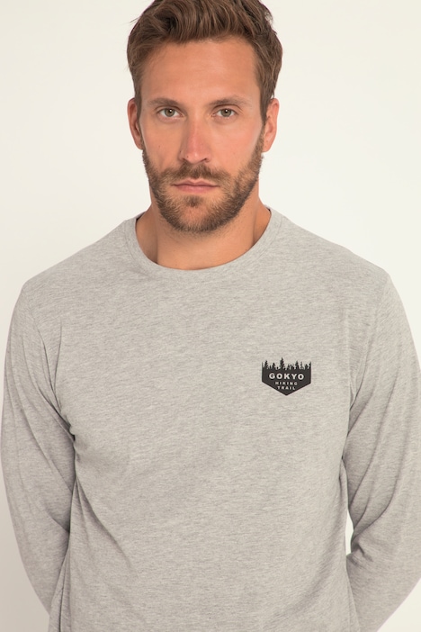 JAY-PI Longsleeve, Outdoor, Rundhals, Gokyo Rücken Print