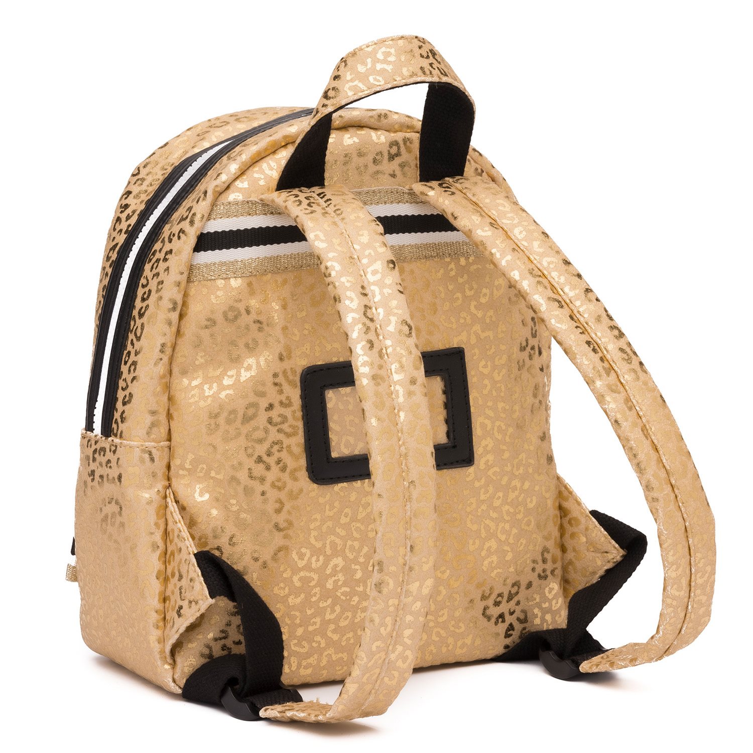 Zebra Trends Girls Rugzak S gold metallic leo