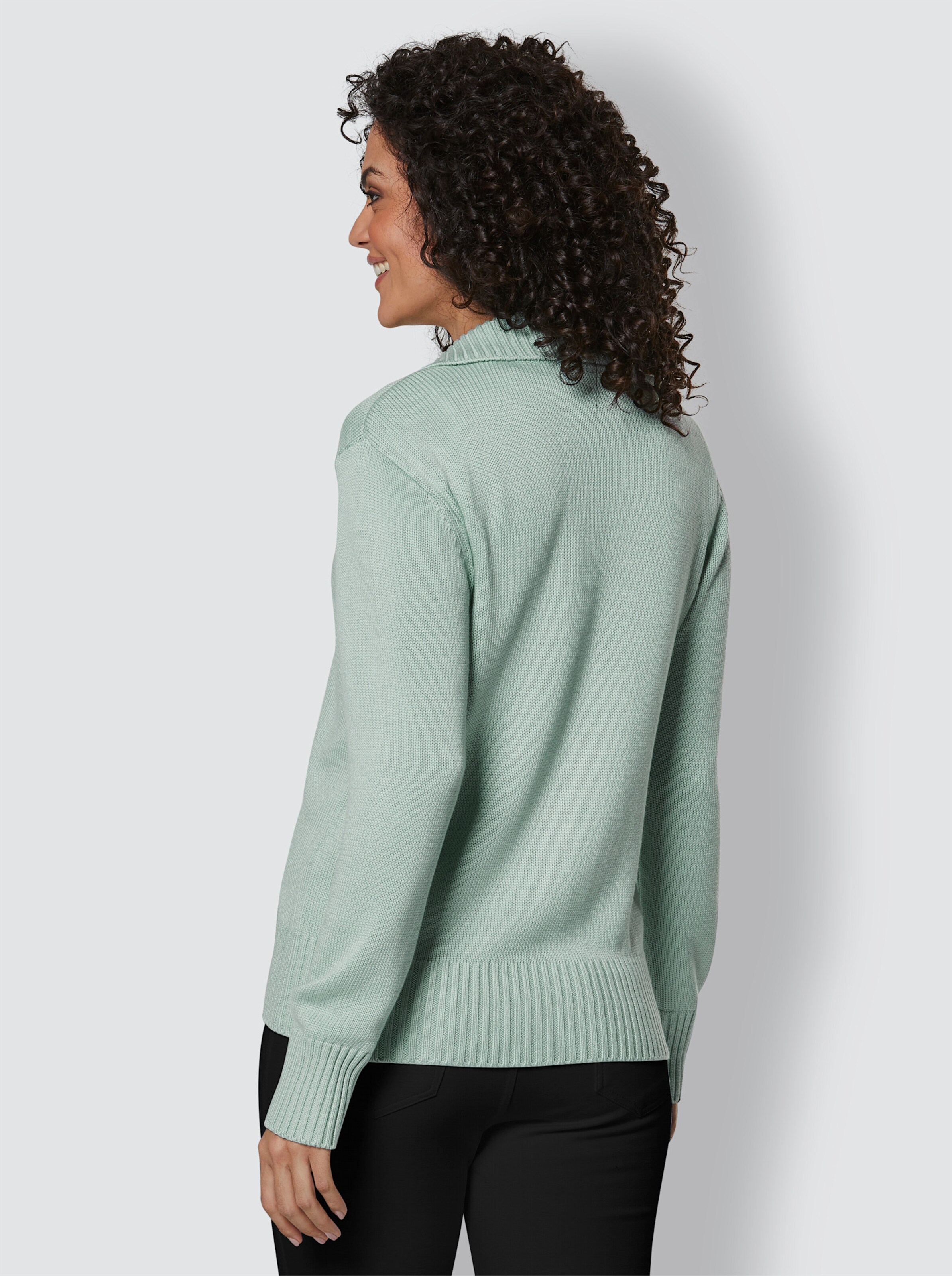 Viskose-Lyocell-Strickjacke