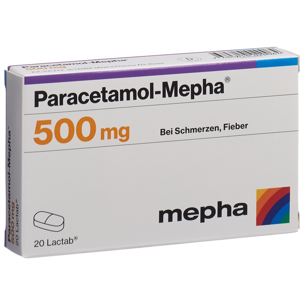 PARACETAMOL Mepha Filmtabl 500 mg Blist 20 Stk