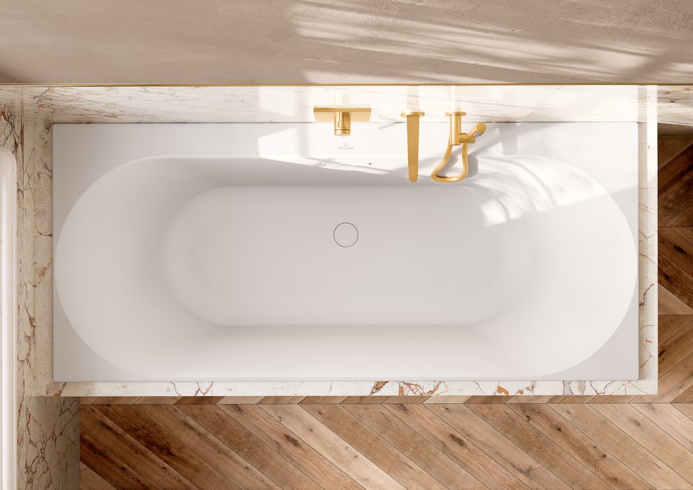 Villeroy & Boch Loop & Friends inbouw ligbad 170x75cm wit mat rechthoekig