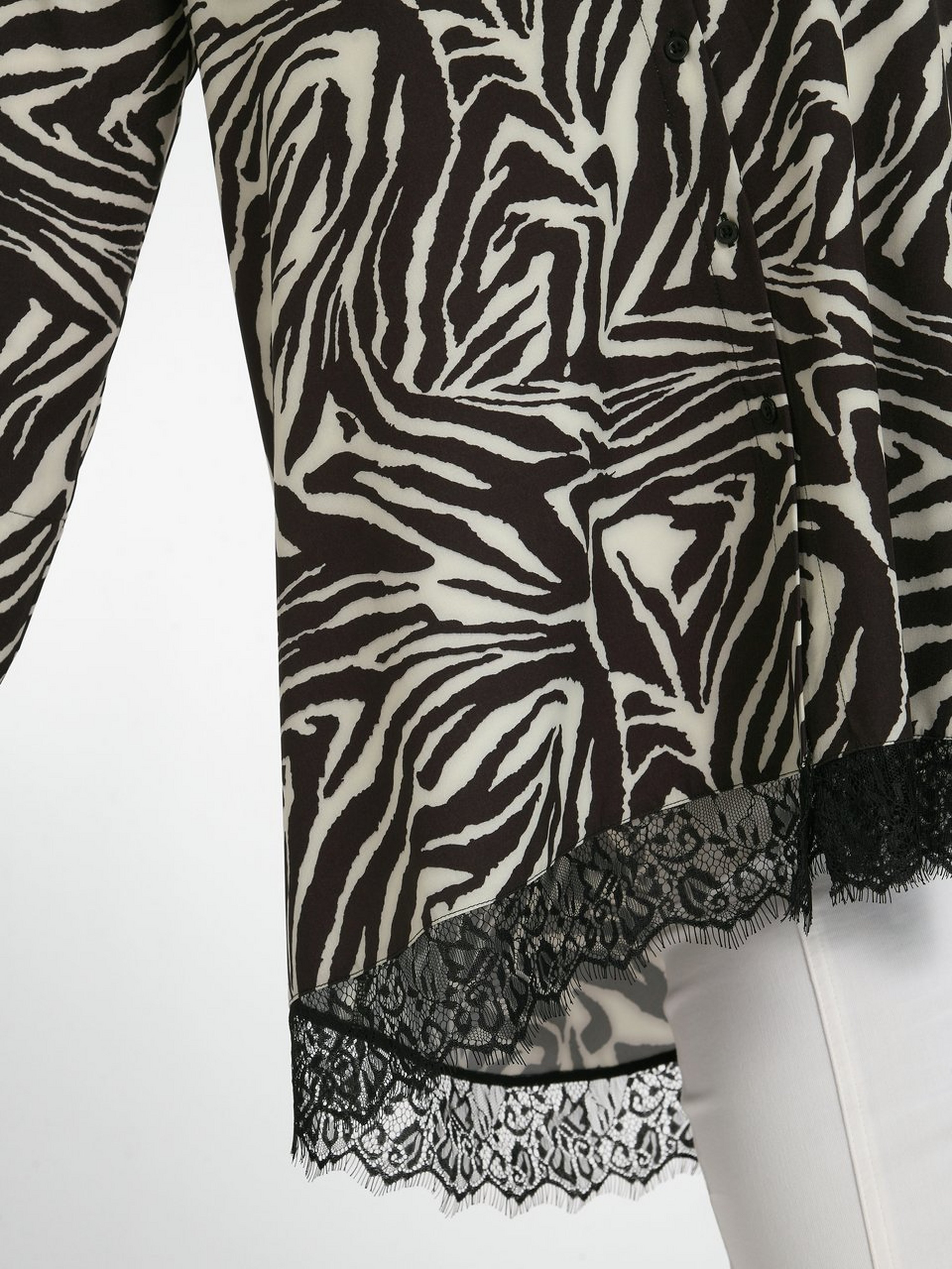 Long-Bluse mit 3/4-Arm