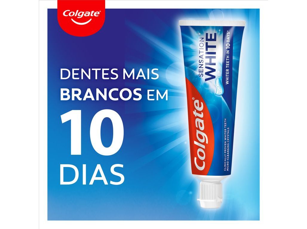 PASTA DE DENTES SENSATION BRANQUEADORA COLGATE 2X75ML