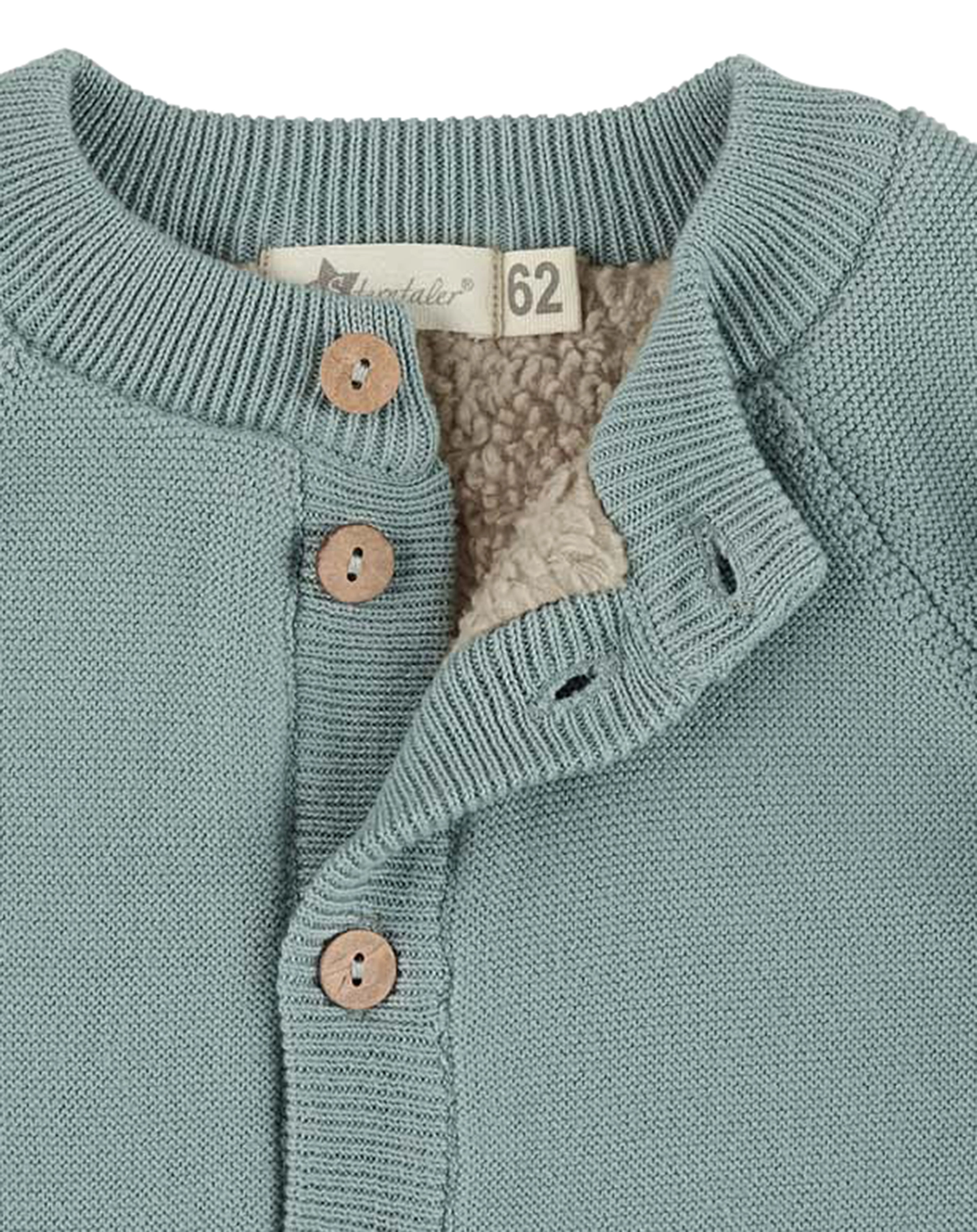 Strickjacke STERN gefüttert in grün