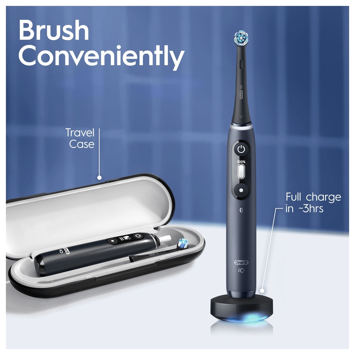 Oral-B iO 7s elektrisk tannbørste 386982 (black onyx)