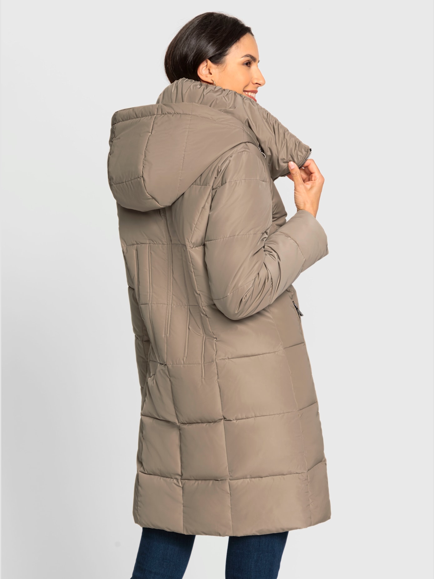 Manteau matelassé brillance discrète