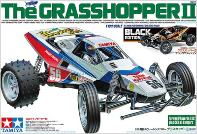 Tamiya - Rc The Grasshopper II Black Special Fjernstyret Bil Byggesæt - 1:10 - 47471