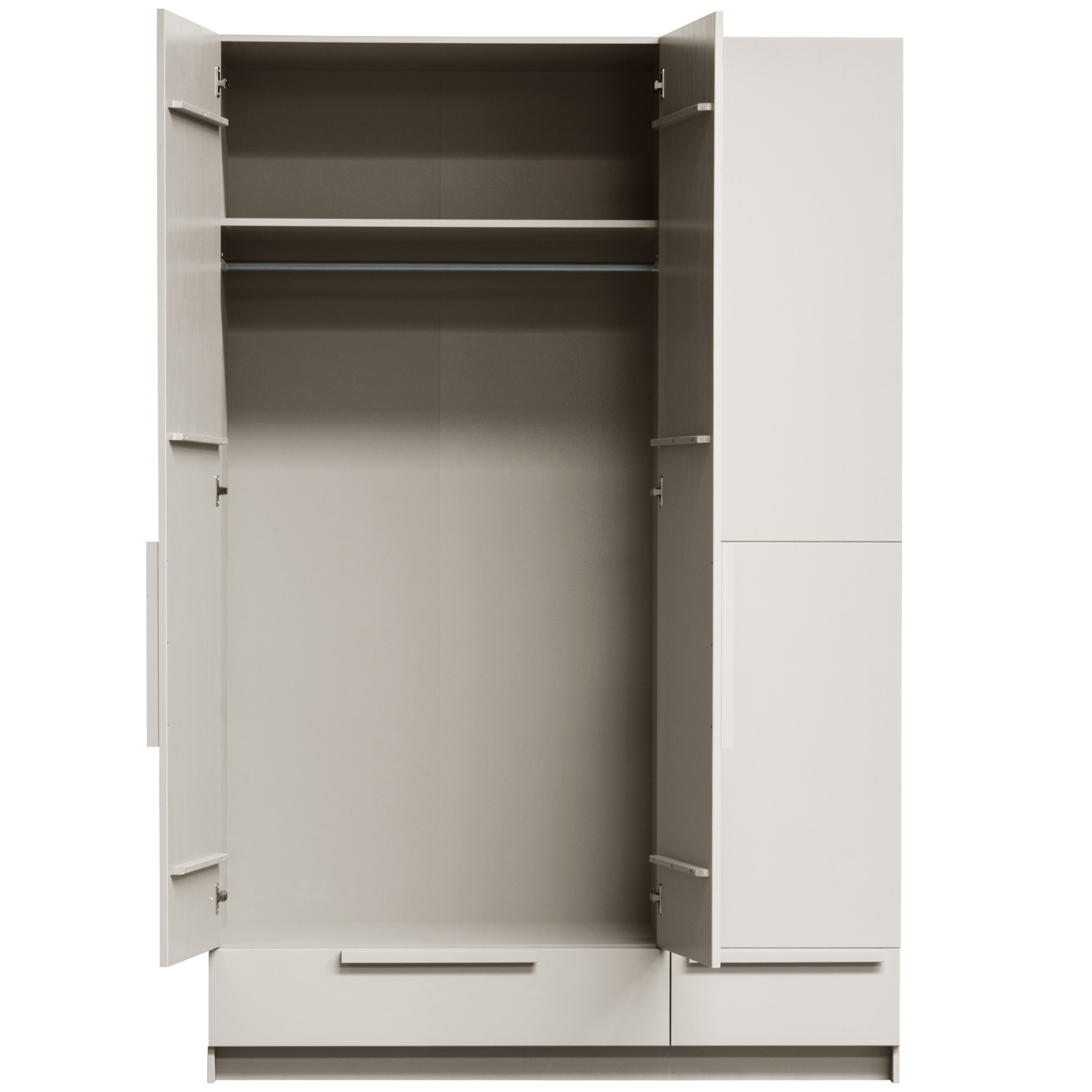 Kleiderschrank PURE 142 x 215 cm Kiefernholz/Farbton Staub
