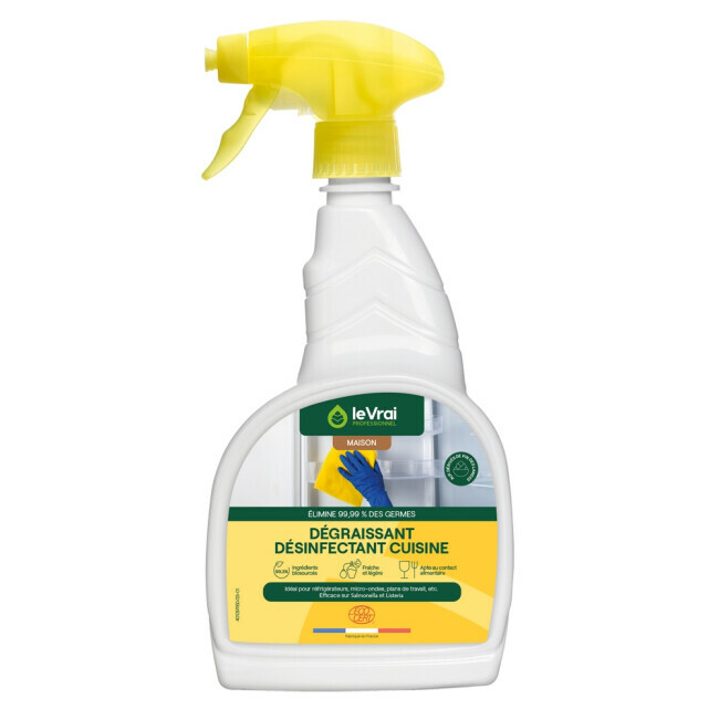 Dégraissant désinfectant Alimentaire Citron Le Vrai Professionnel