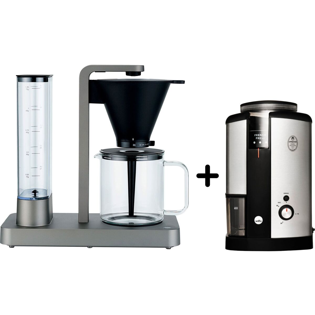 Kaffetrakter CM7T + kaffekvern WSCG2