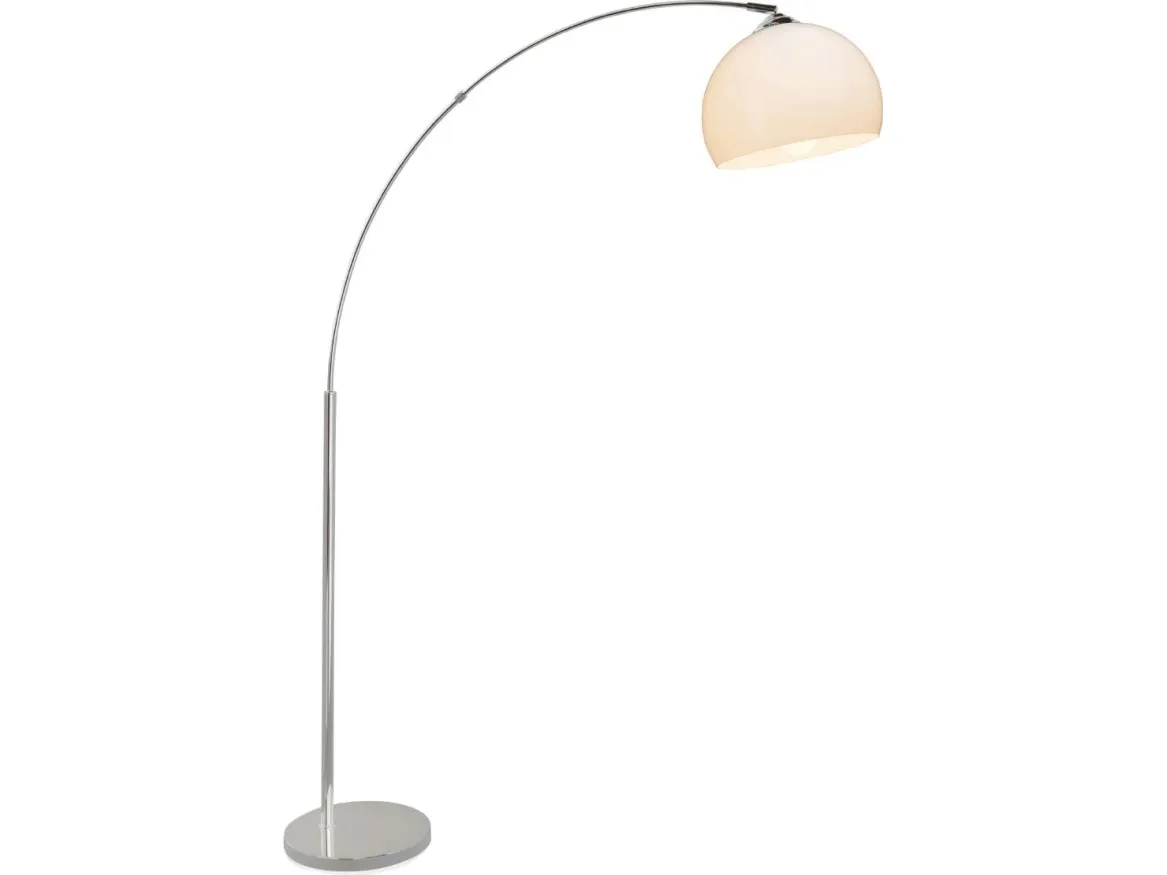 Brilliant Vessa - Gulvlampe - 1 stik - E27 - bue - hvid, krom