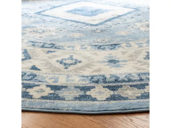 Tapis Blue & Creme 201 X 201 cm - Kathleen