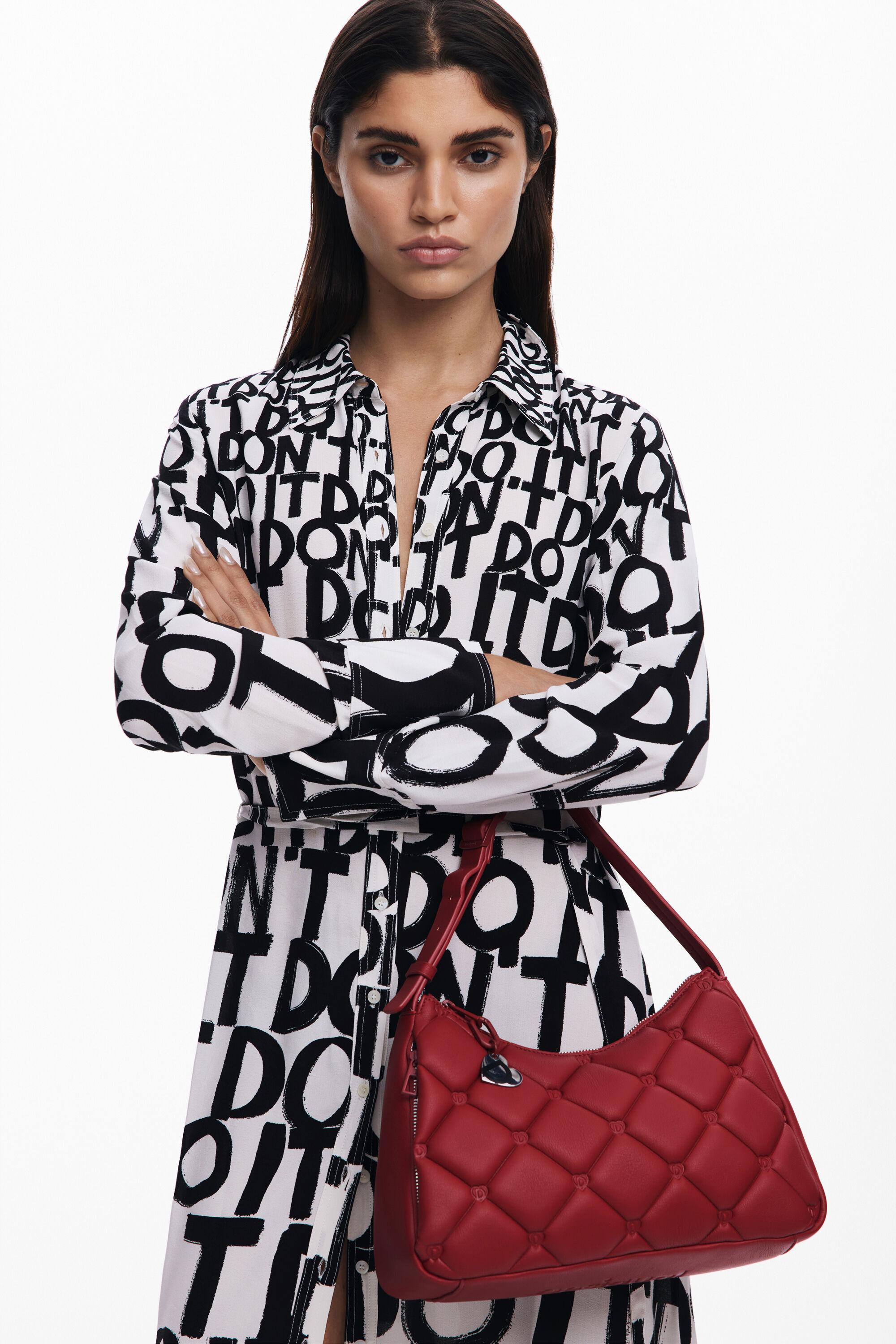 Bolso efecto acolchado M