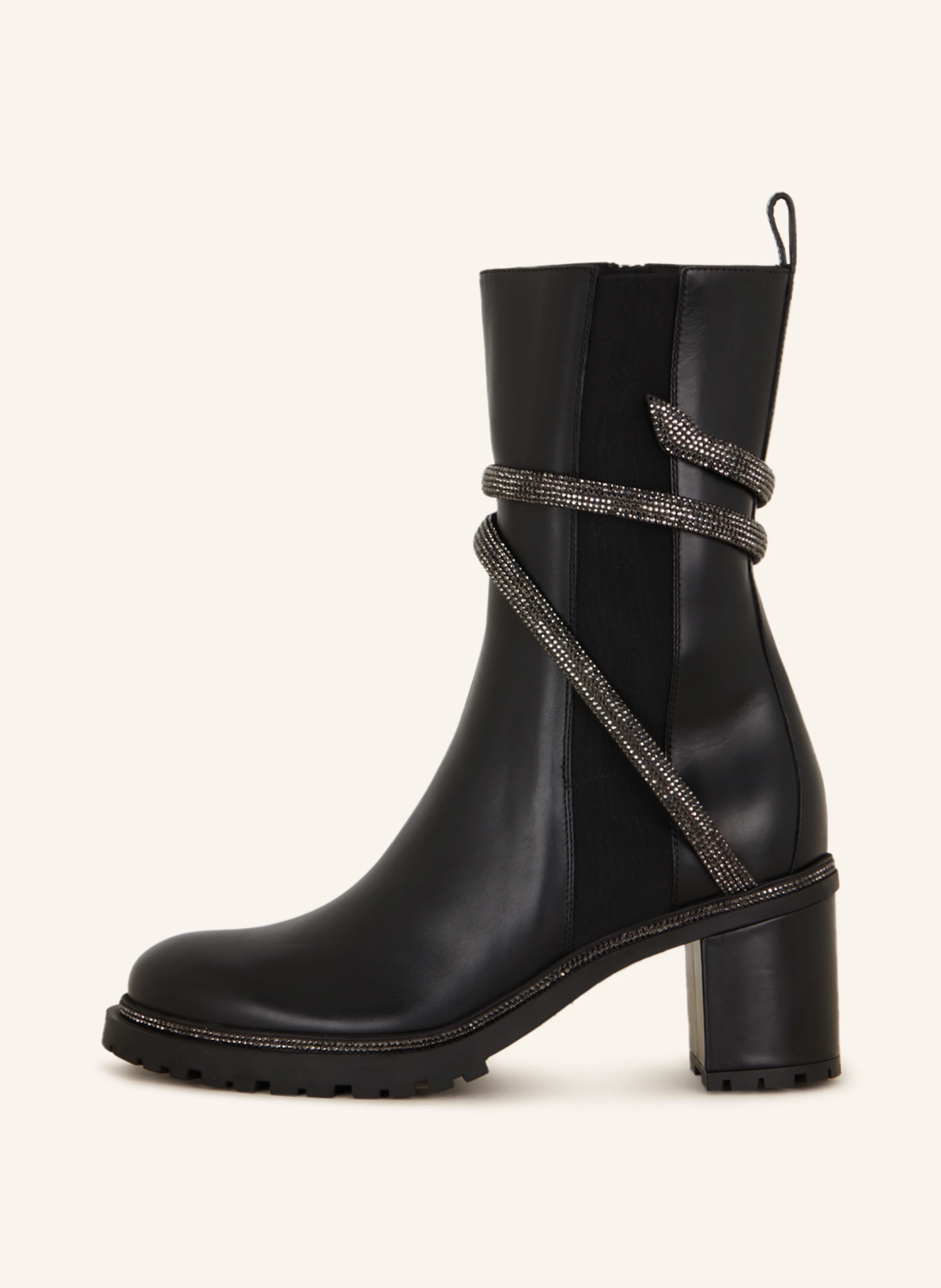 RENE CAOVILLA Stiefeletten mit Schmucksteinen