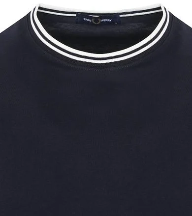 Fred Perry M1588 Twin Tipped T-shirt Donkerblauw M1588-795 kopen
