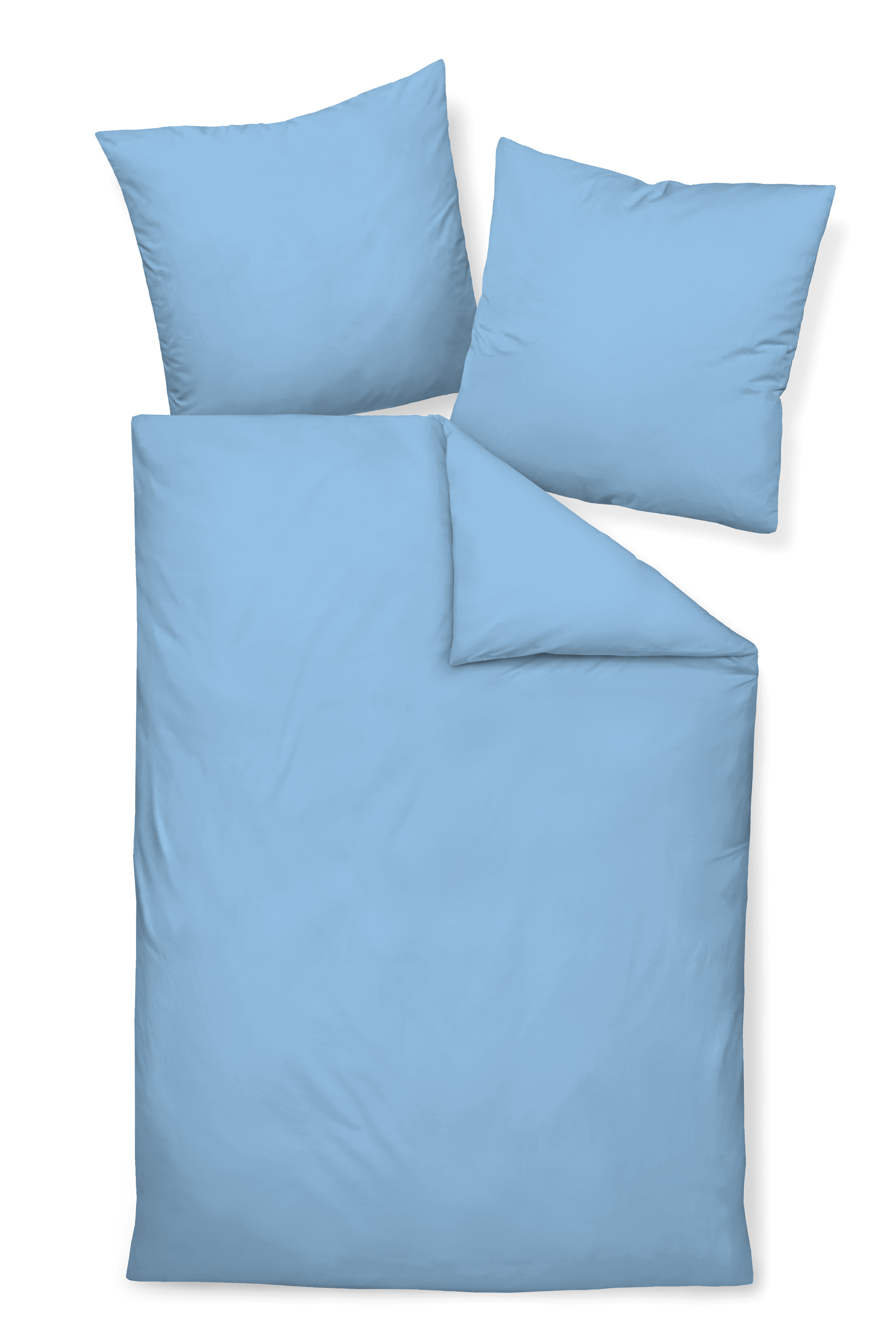 Bettwäsche COLORS Mako-Satin 135x200 cm, mit 1 Kissen