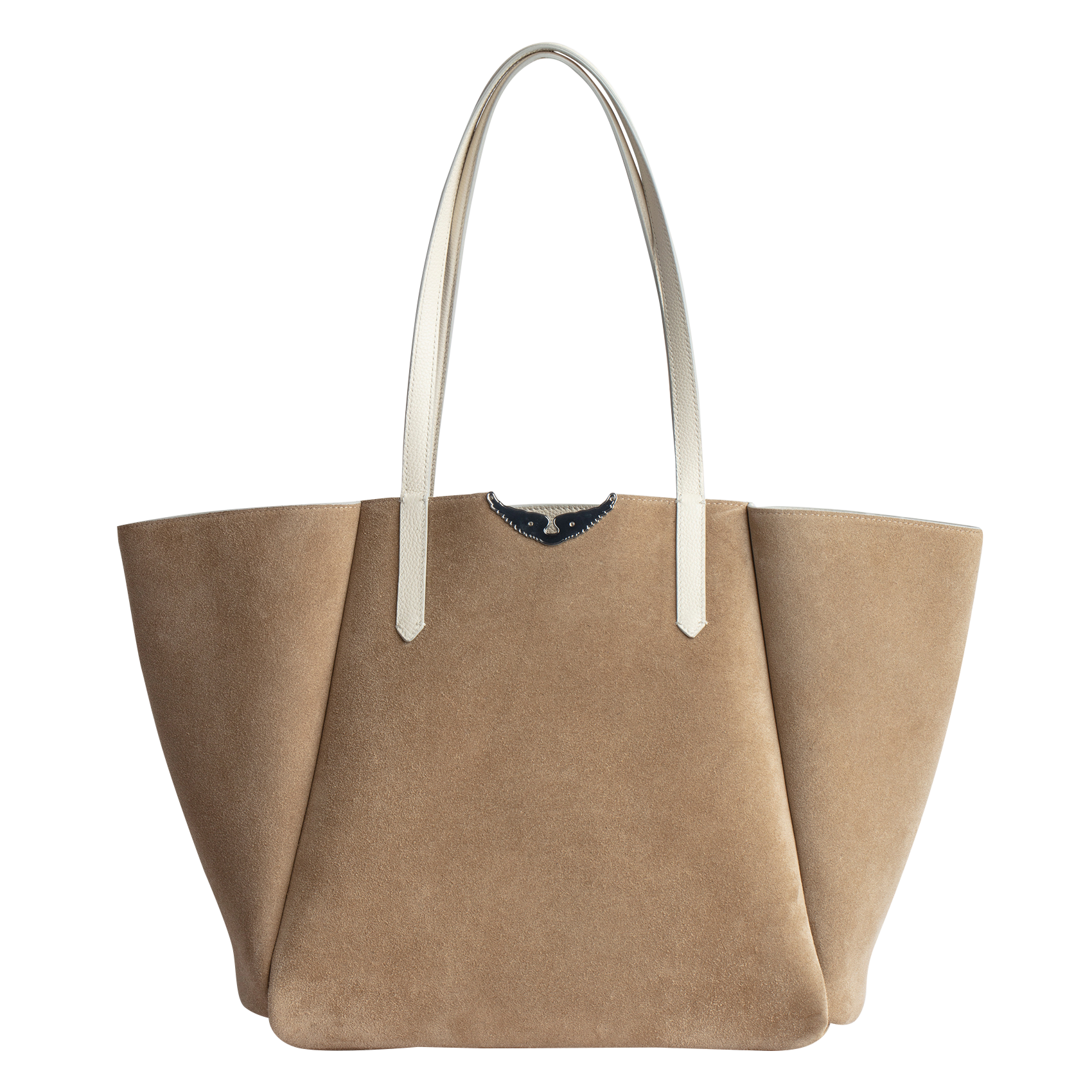 LE BORDERLINE - Sac cabas en cuir grainé | Blanc