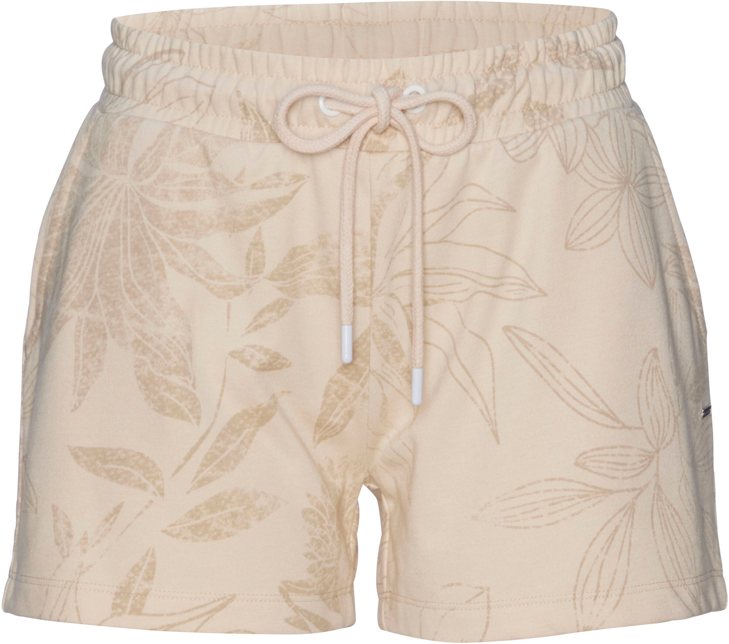 LASCANA Relaxshorts in beige-allover-gemustert